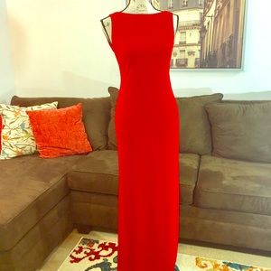Laundry by Shelli Segal Backless Floor Length Gown